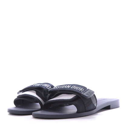 Christian Dior Canvas Dior(e)volution Mule Slide Sandals 39 Deep Blue 3 of 10