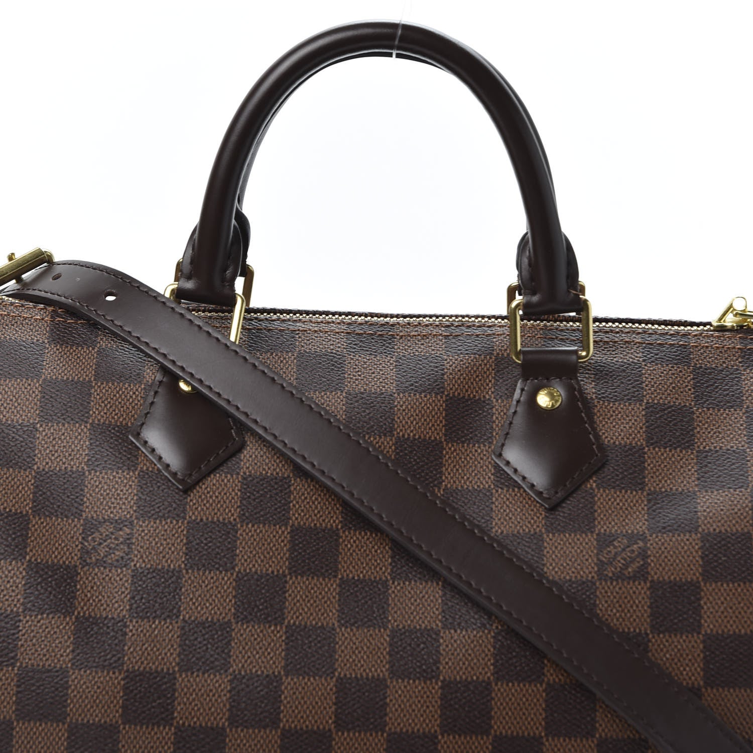 Louis Vuitton Damier Ebene Speedy Bandouliere 30 9 of 9