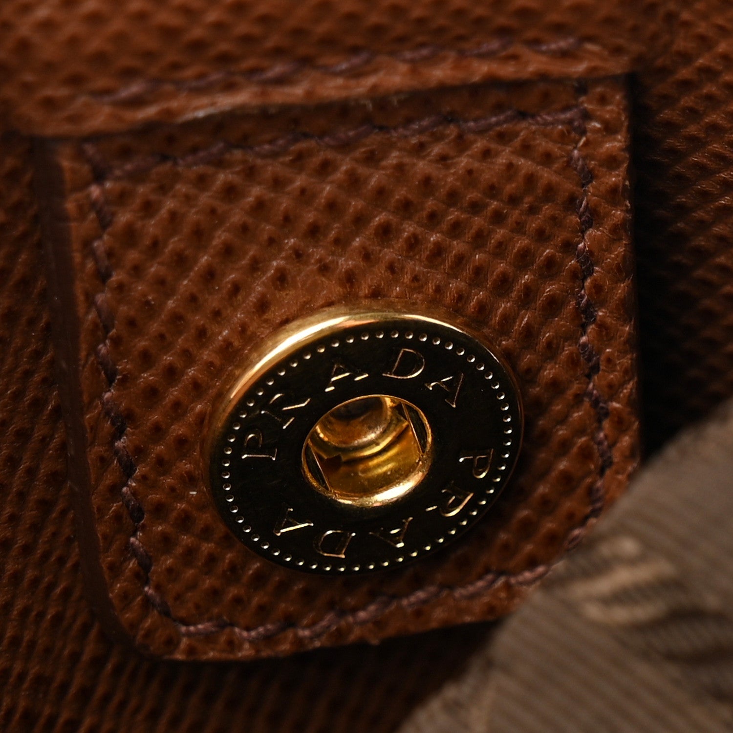 Prada Saffiano Cuir Top Handle Dome Tote Palissandro 7 of 10