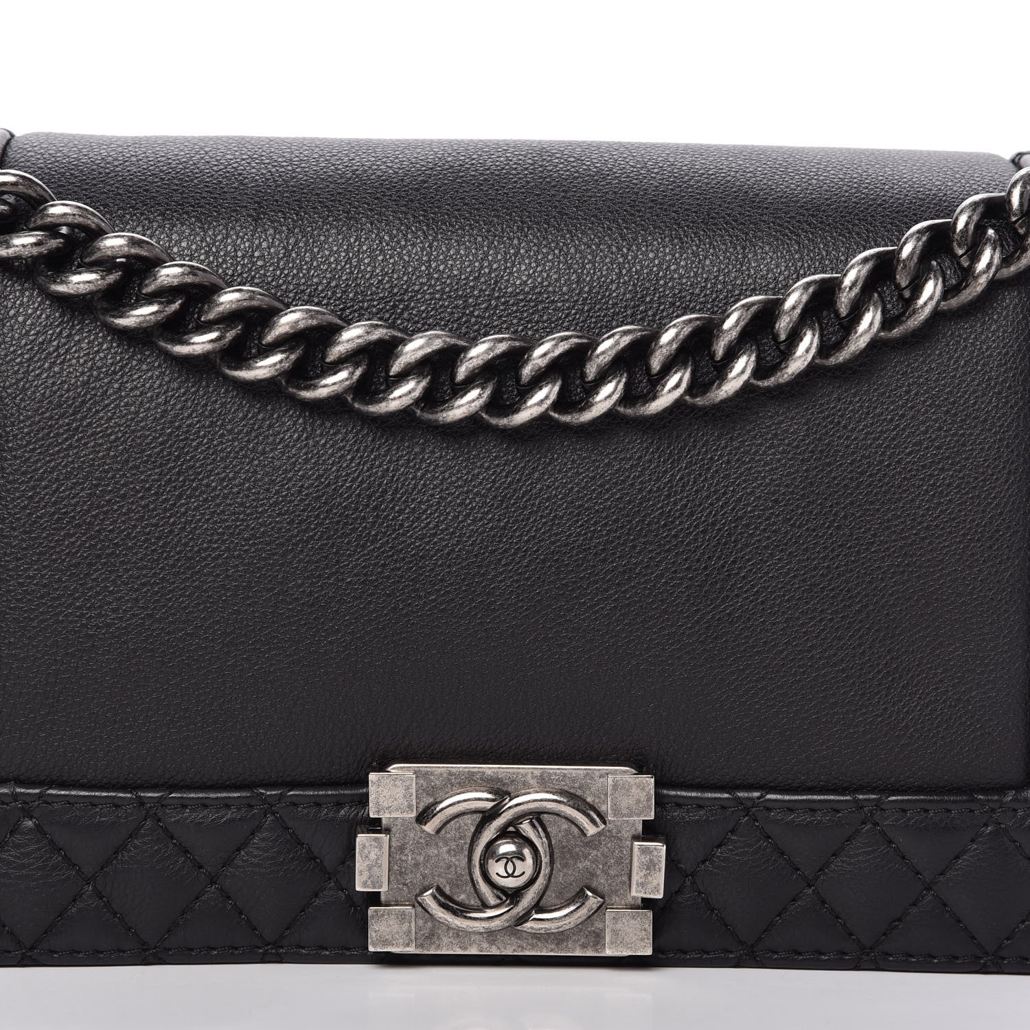 Chanel Calfskin Medium Boy Reverso Flap Black 11 of 11