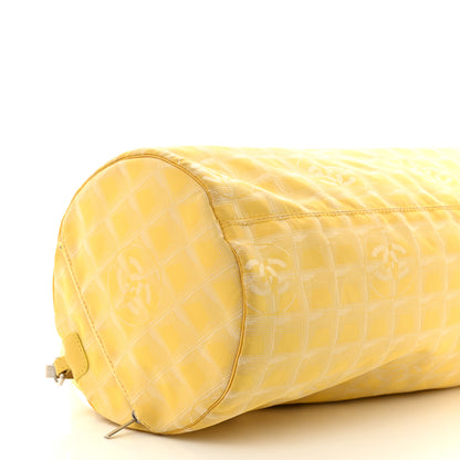 Chanel Nylon Travel Duffle Yellow 9 of 10