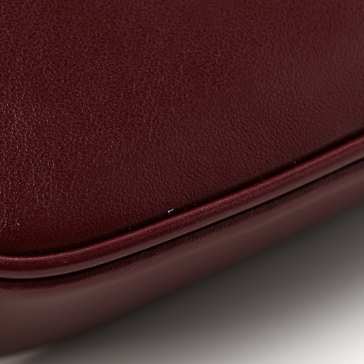 Calfskin Matelasse Monogram Lou Belt Bag Dark Legion Red
