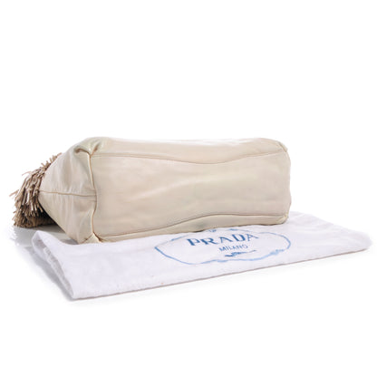 Prada Nappa Leather Frills Tote Cera 4 of 11