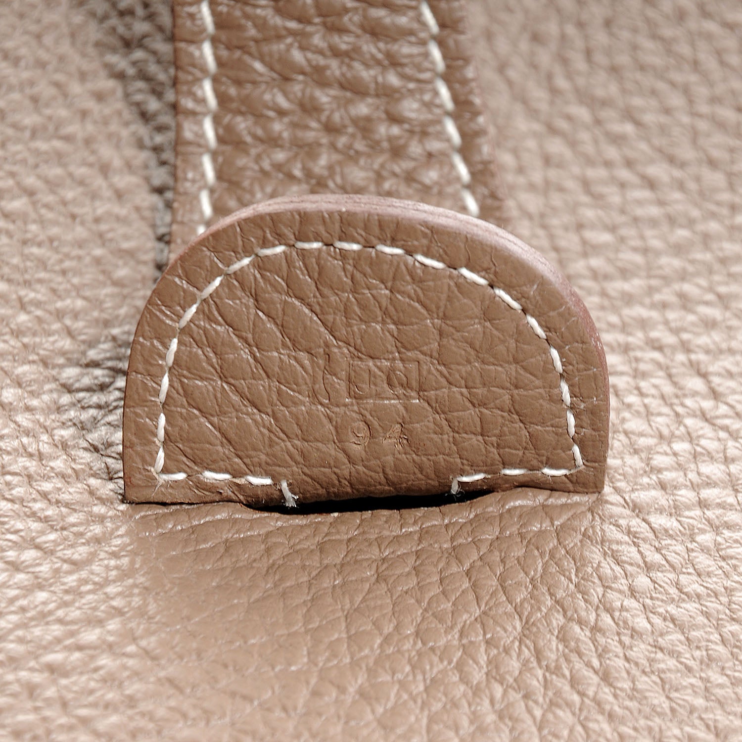 Hermes Taurillon Clemence Evelyne III GM Etoupe 8 of 9