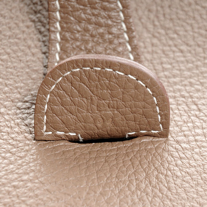 Hermes Taurillon Clemence Evelyne III GM Etoupe 8 of 9