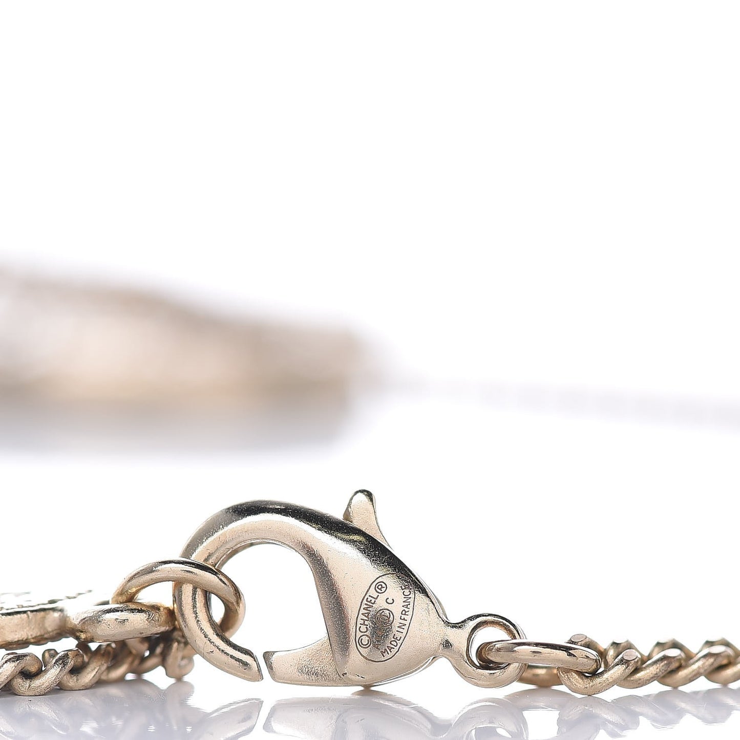 Crystal CC 100 Anniversary Necklace Gold