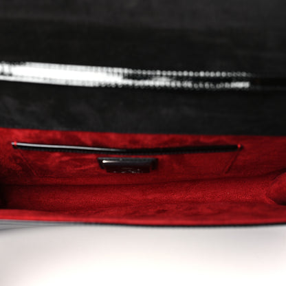 Christian Louboutin Patent So Kate Baguette Clutch Black 5 of 8