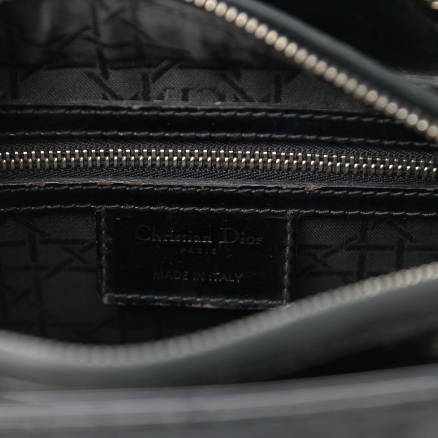 Christian Dior Patent Cannage Medium Lady Dior Black 6 of 11