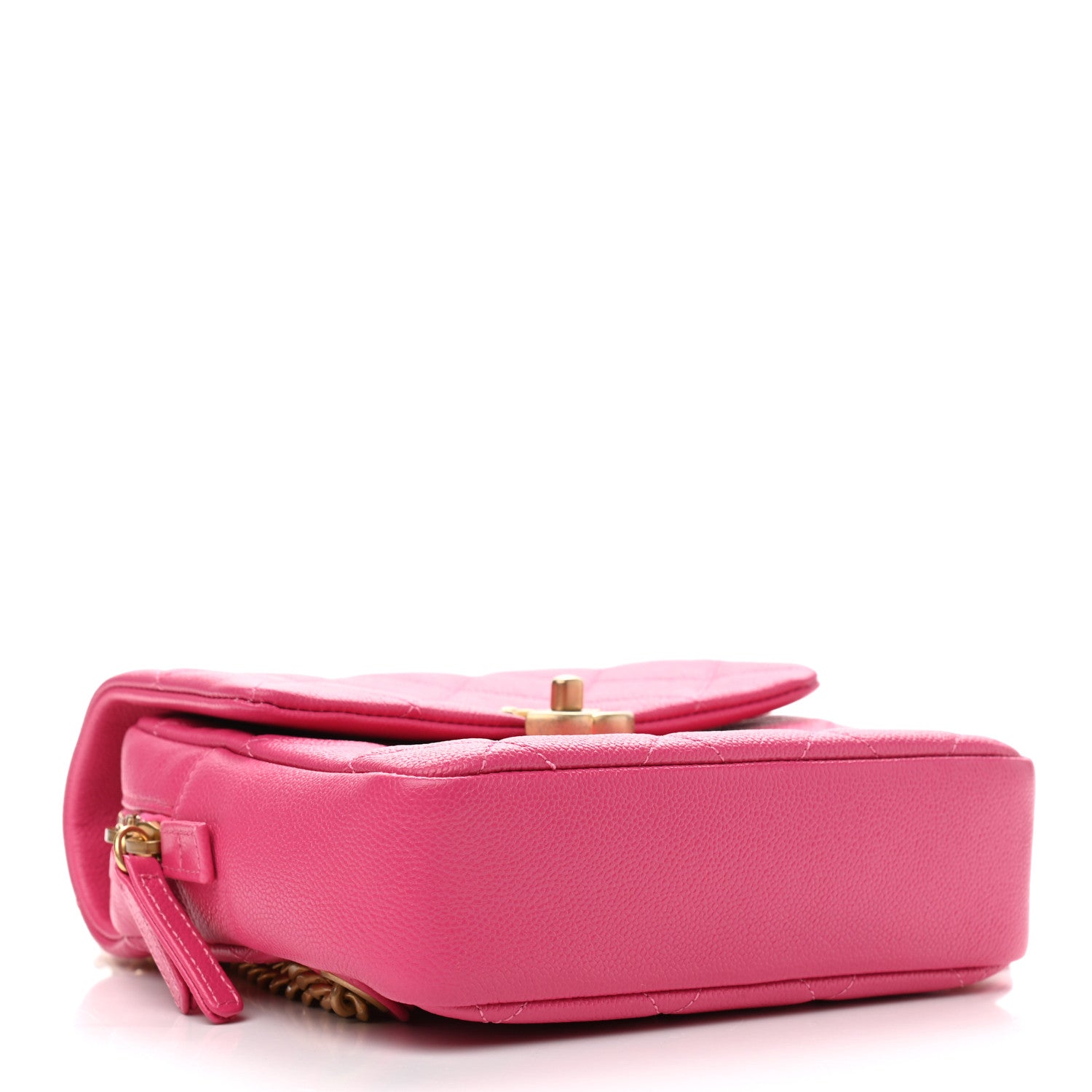 Chanel Shiny Caviar Quilted Chain Melody Backpack  Pink 3 of 10