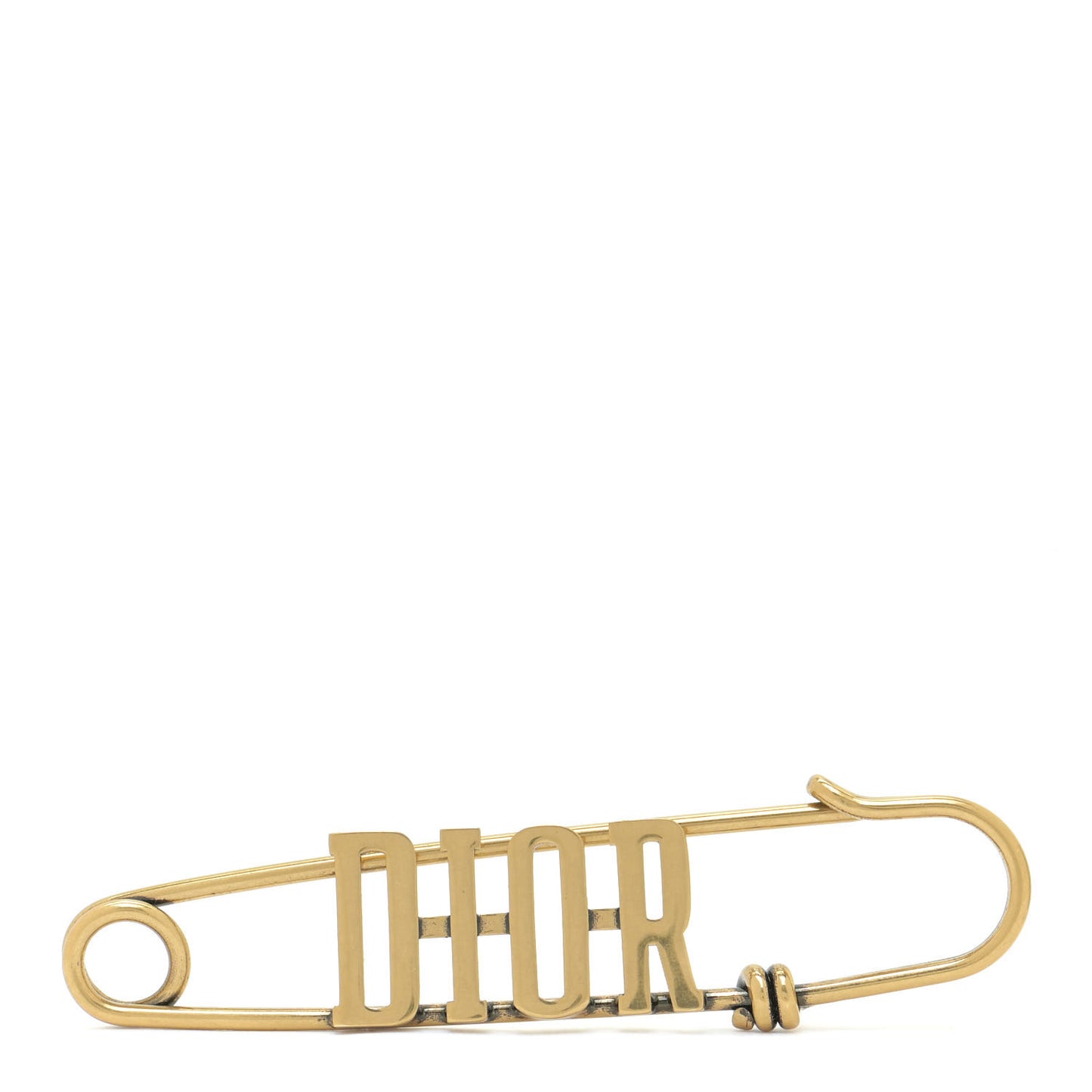 Logo Brooch Gold