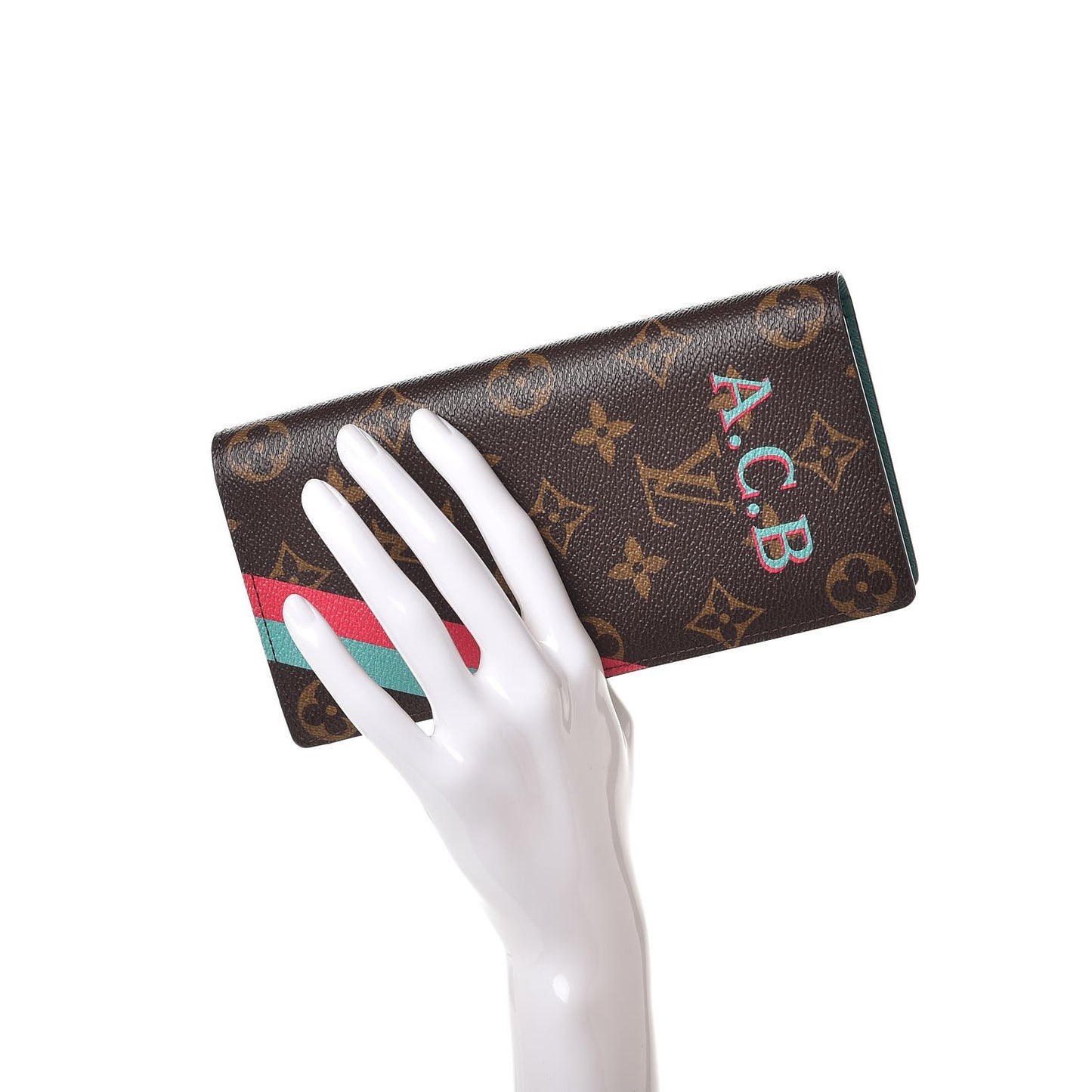 Monogram My LV Heritage Brazza Wallet Pink Turquoise