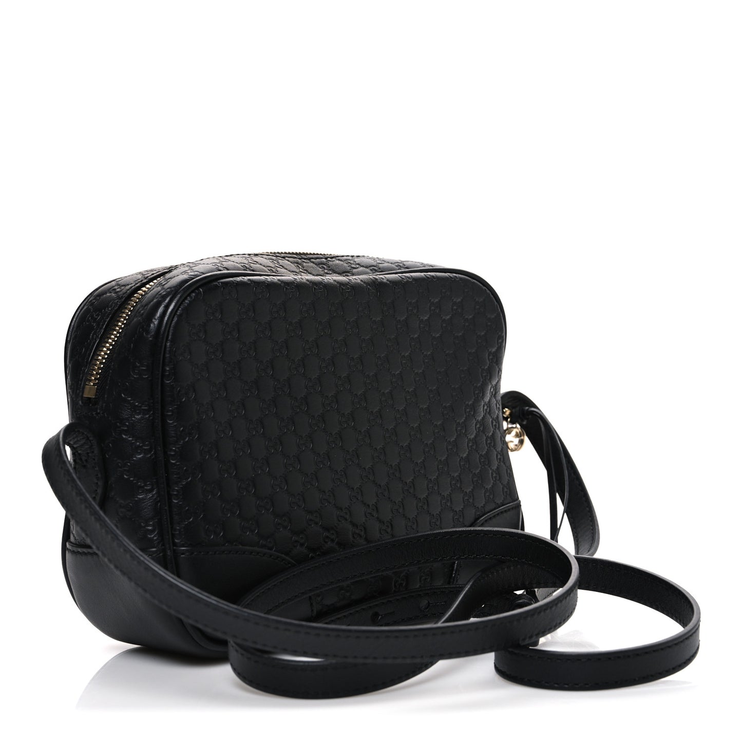 Microguccissima Mini Bree Messenger Bag Black