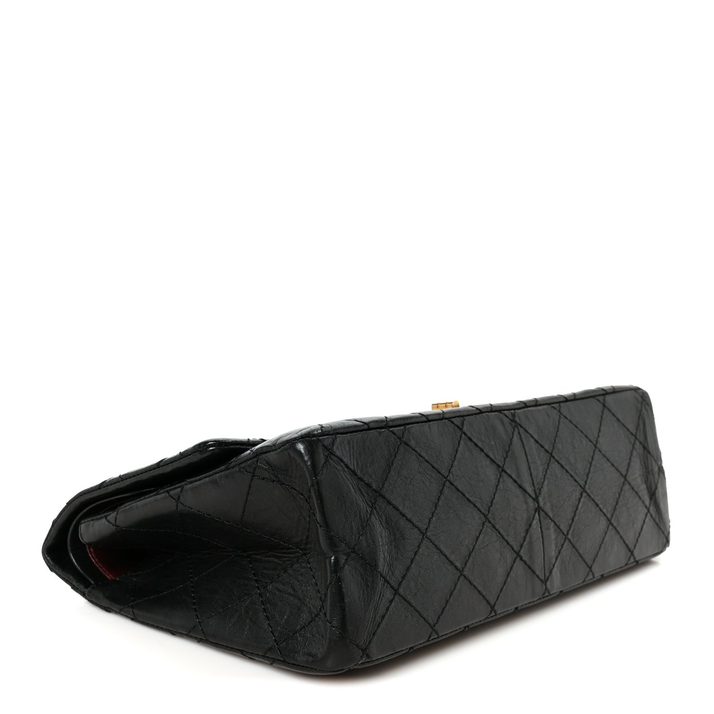 Aged Calfskin Quilted 2.55 Reissue 226 Flap Black
