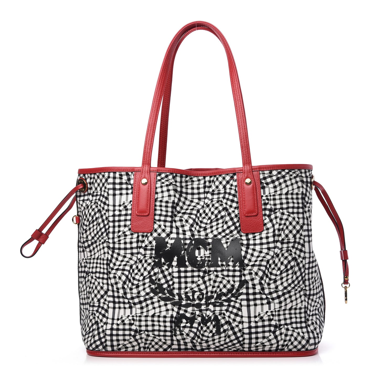Visetos Medium Liz Reversible Shopper Tote Ruby Red