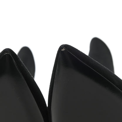 Saint Laurent Suede Soho Niki 85 Zip Booties 37.5 Black 6 of 9