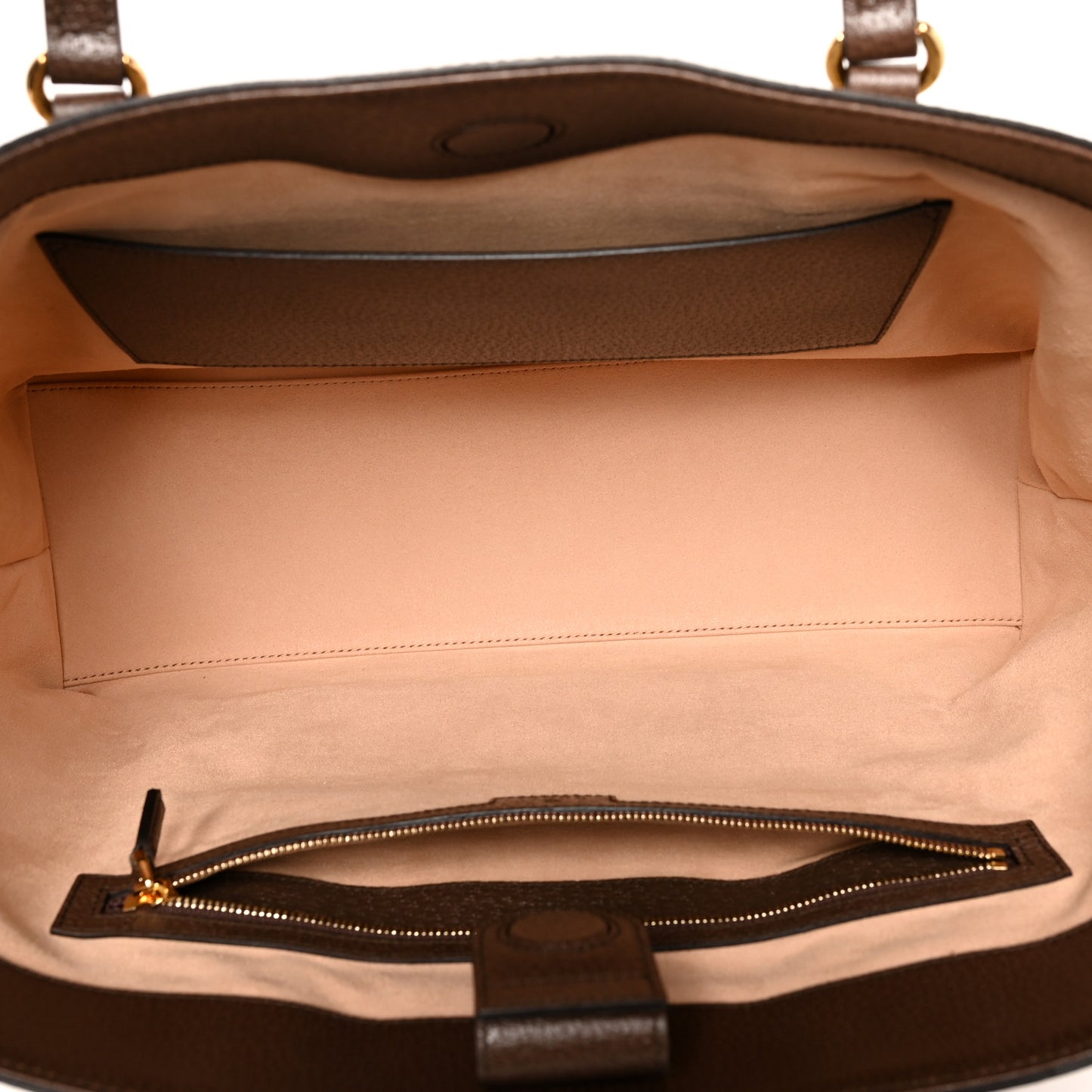 GG Supreme Monogram Medium Ophidia Shopping Tote Brown