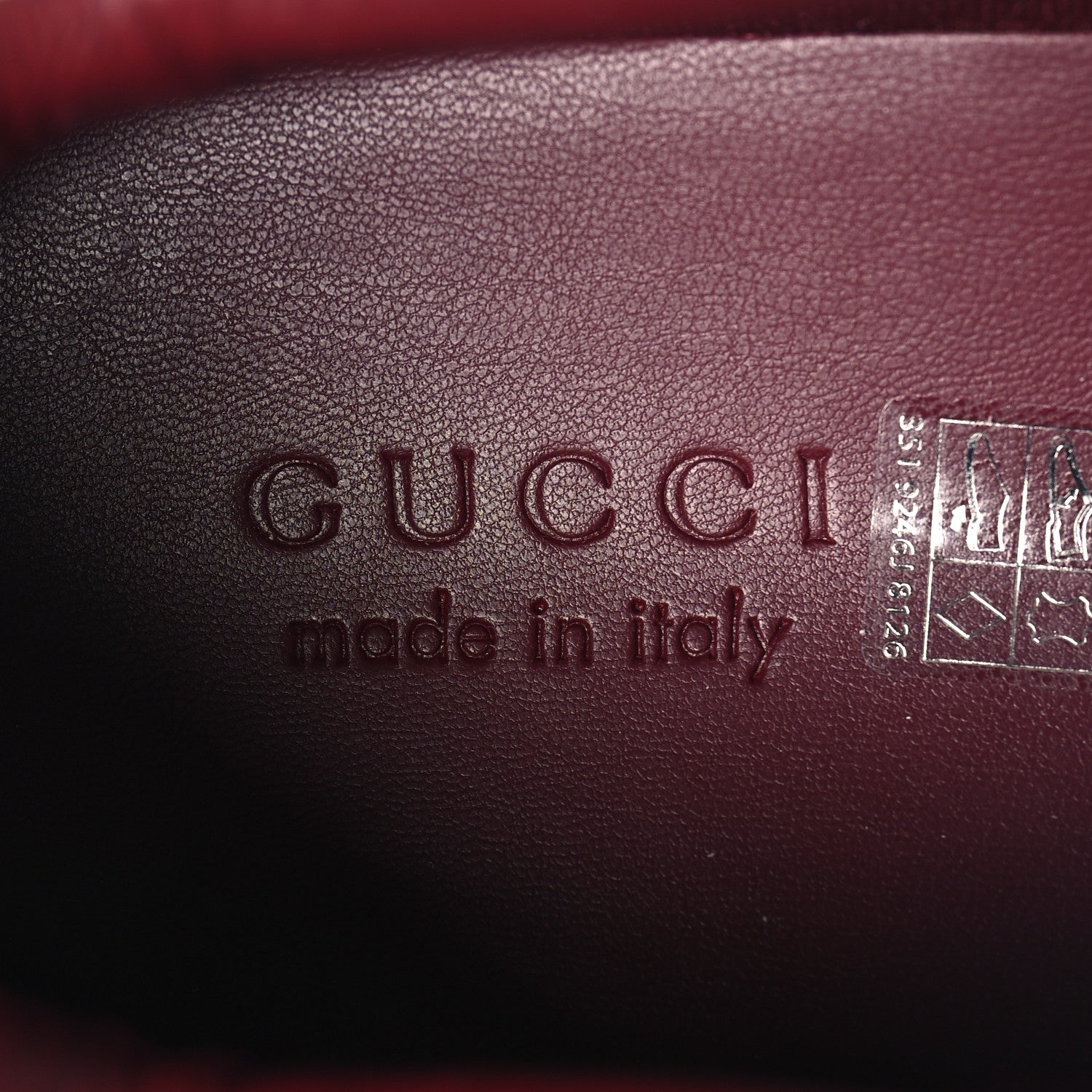 Gucci Calfskin Suede Mens Re-Web Sneakers 12.5 White Red 9 of 10