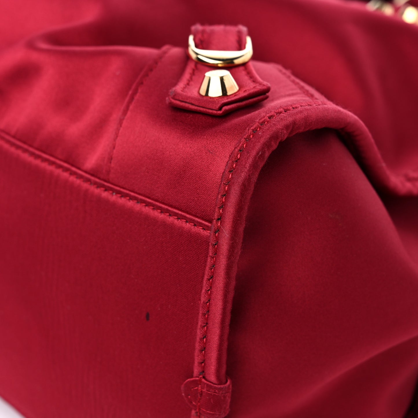 Satin Classic Gold Hardware City Red