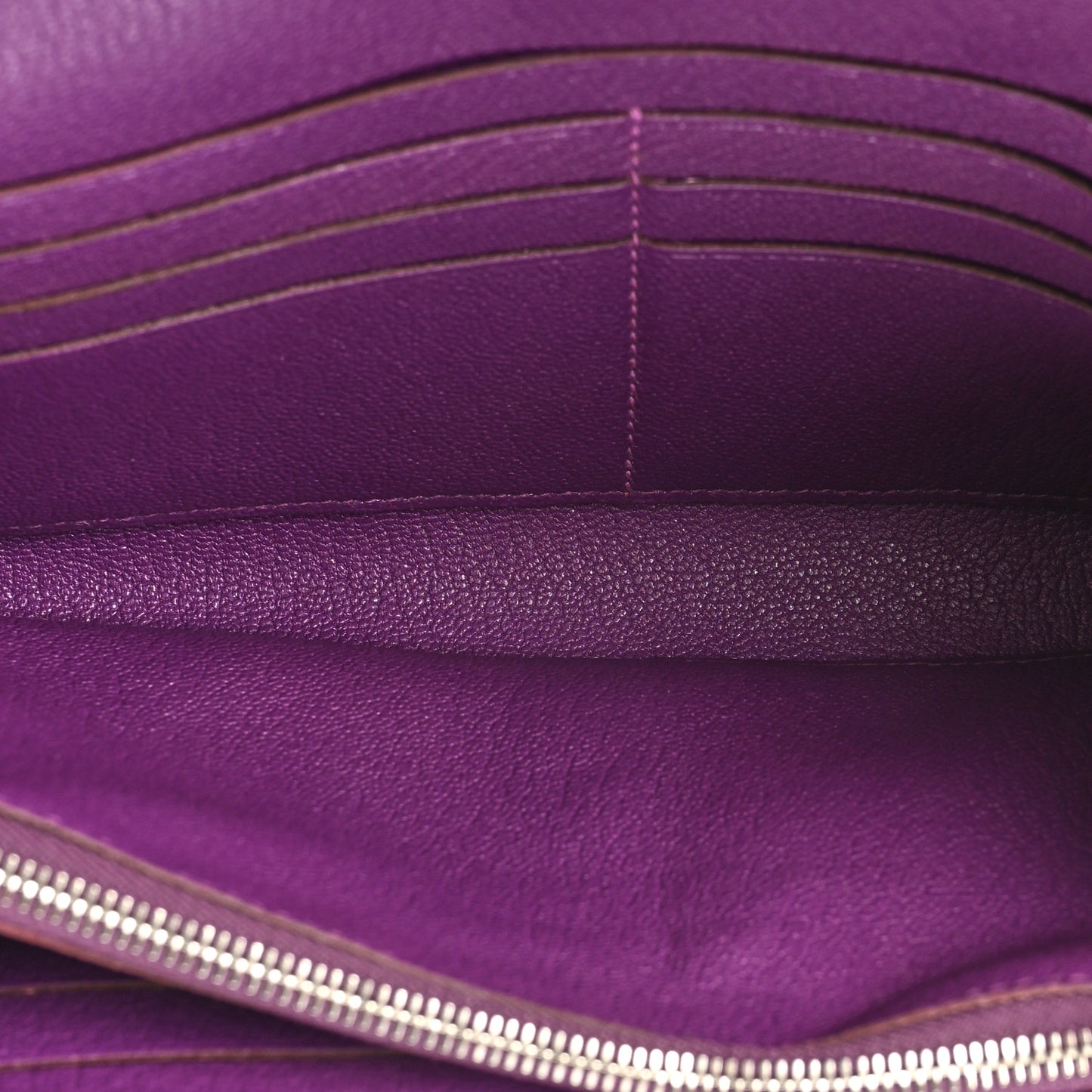 Chevre Mysore Kelly Longue Wallet Violet