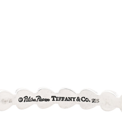 Tiffany Sterling Silver Heart Hoop Earrings 4 of 5