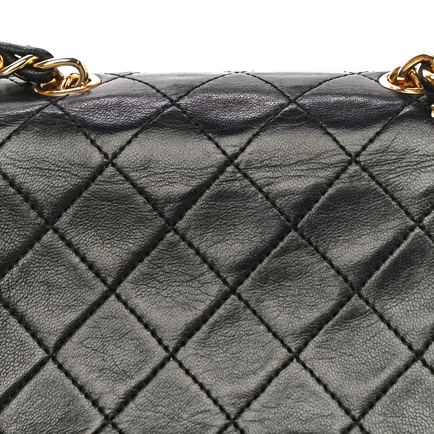 Lambskin Quilted Micro Mini Flap Bag Black
