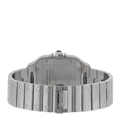 Cartier Stainless Steel 39.8mm Santos De Cartier Automatic Watch Black 3 of 4