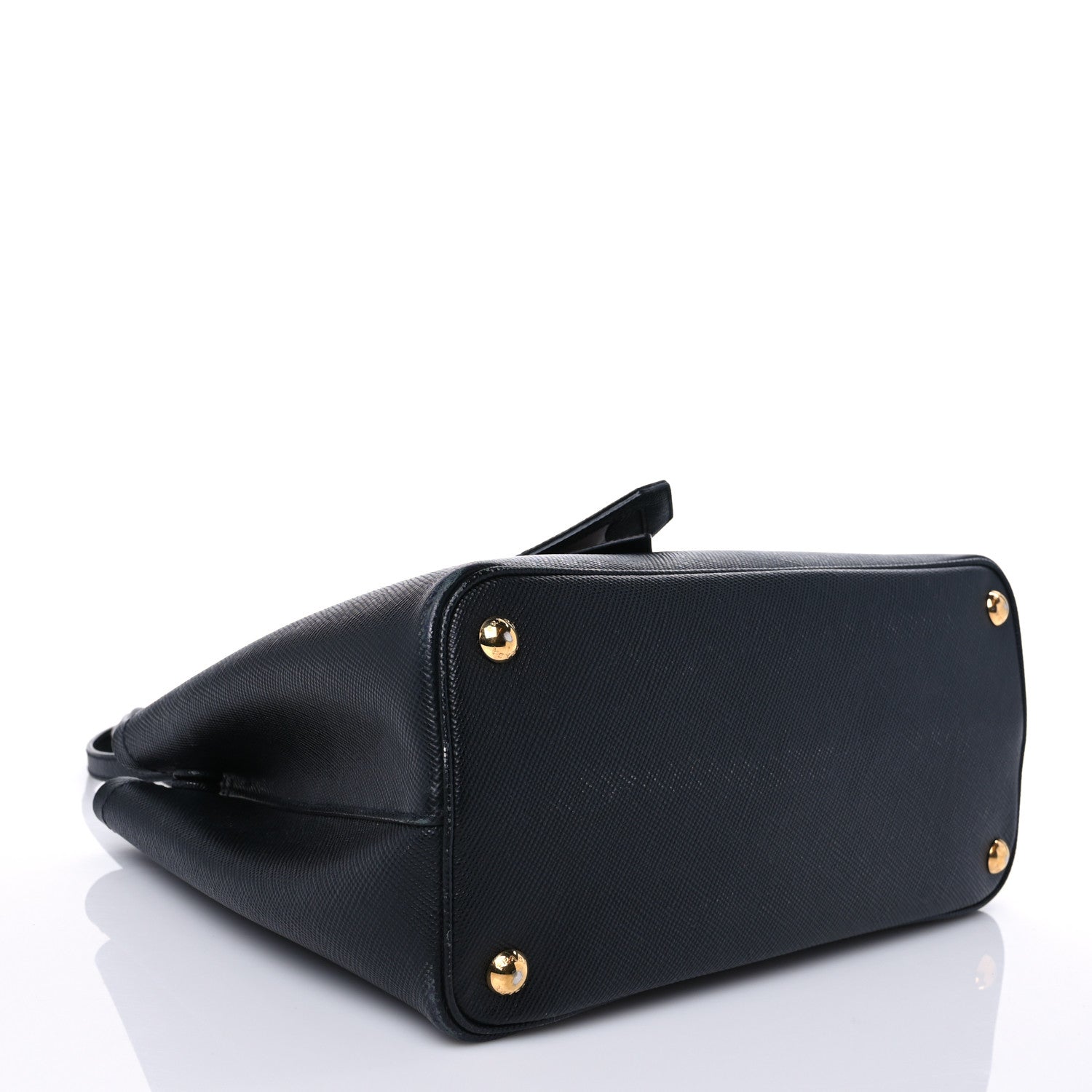 Prada Saffiano Cuir Small Double Bag Black Mughetto 4 of 8
