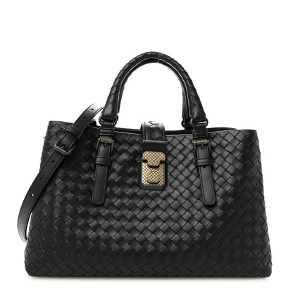 Bottega Veneta Nappa Intrecciato Medium Roma Tote Black 1 of 11