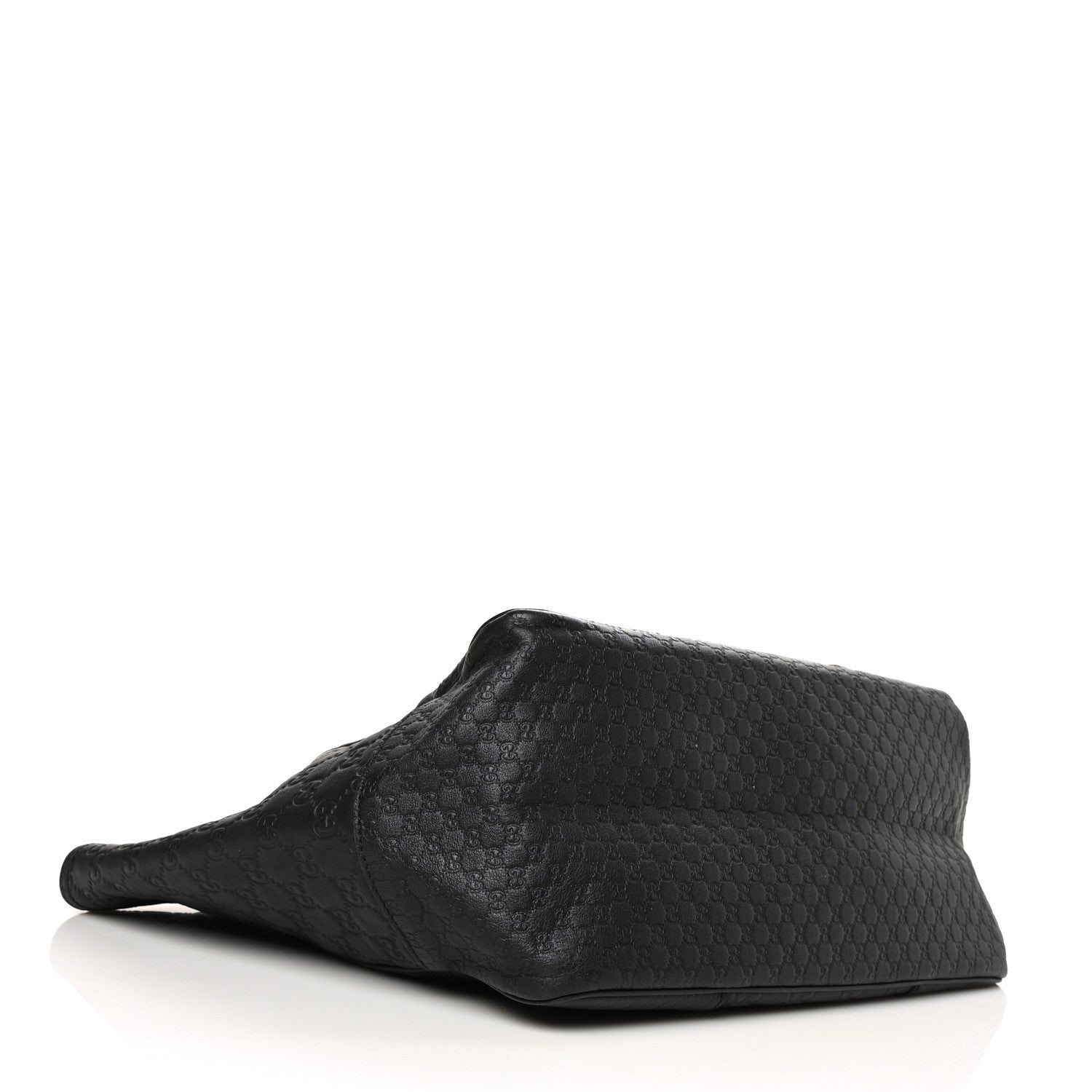 Gucci Guccissima Medium Bree Zippered Tote Black 4 of 8
