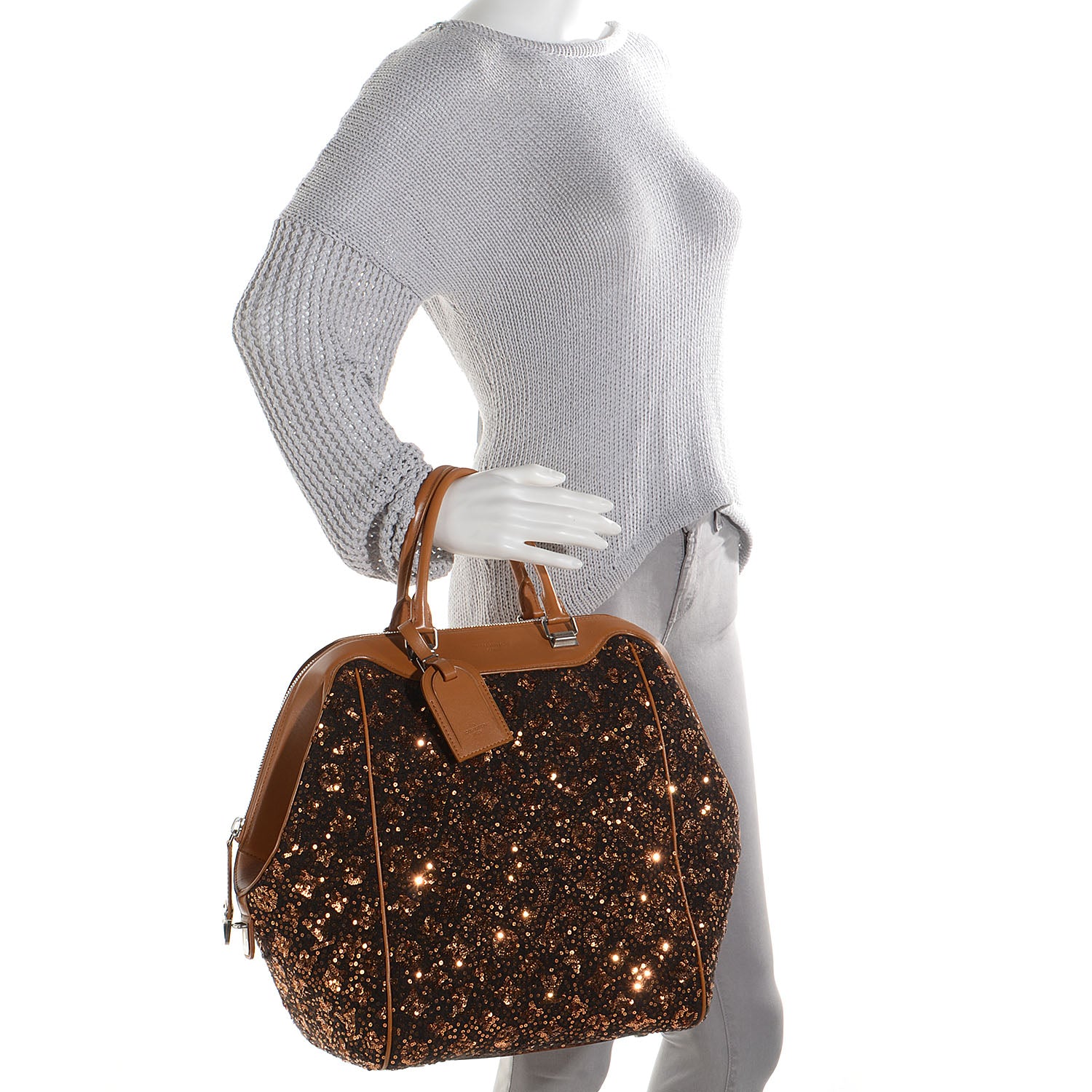 Louis Vuitton Sequin Monogram Sunshine Express North South Gold 2 of 7