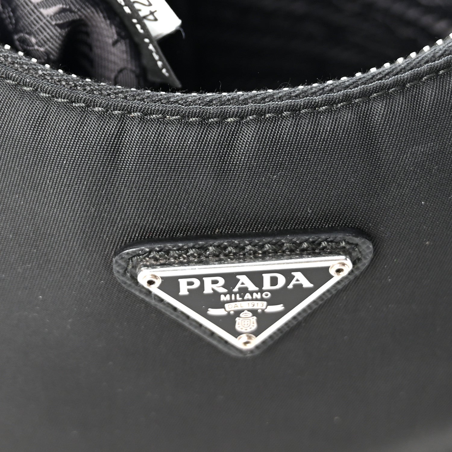 Prada Nylon Re-Edition 2005 Shoulder Bag Black 7 of 12
