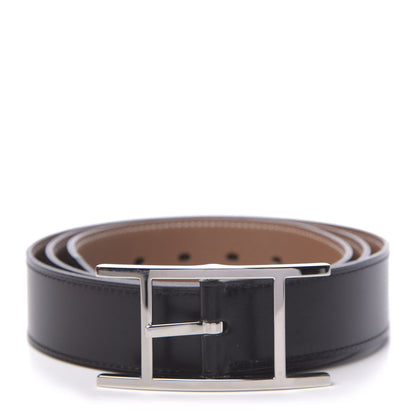 Hermes Box Togo 32mm Hapi Belt 95 Black Gold 1 of 6
