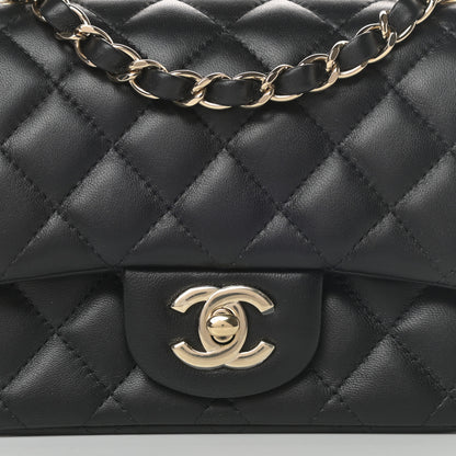 Chanel Lambskin Quilted Mini Square Flap Black 8 of 13