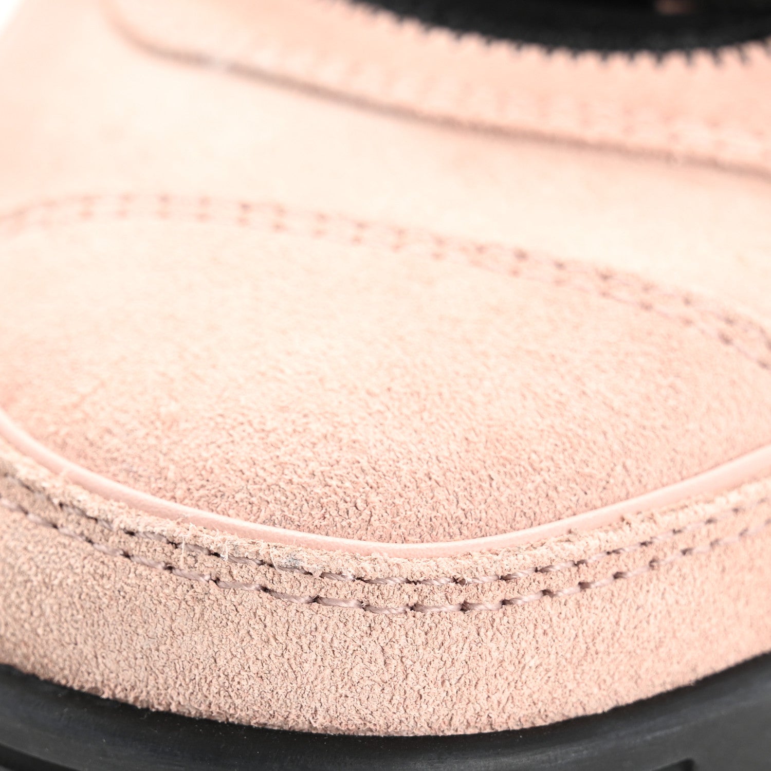 Chanel Suede Calfskin Nylon Grosgrain CC Sneakers 38.5 Light Pink 11 of 13