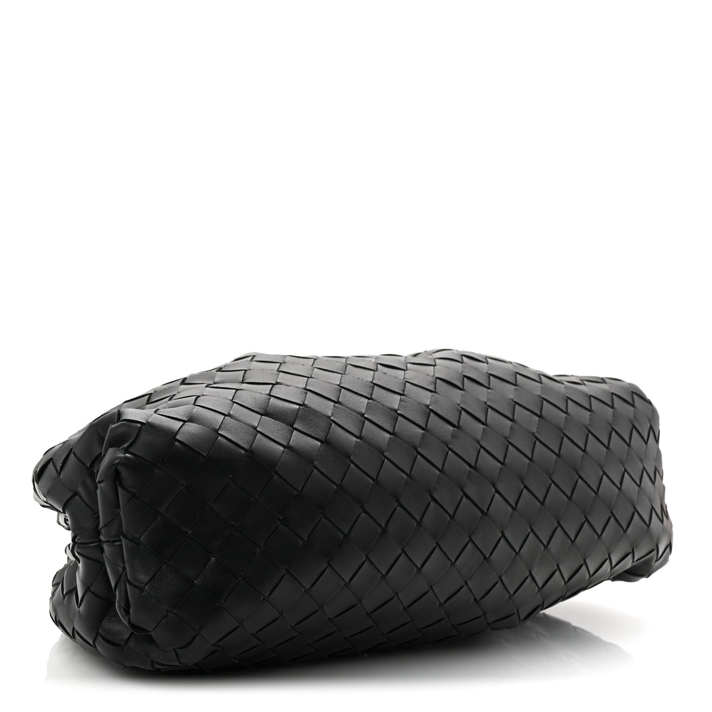 Nappa Maxi Intreccio The Pouch Oversized Clutch Black