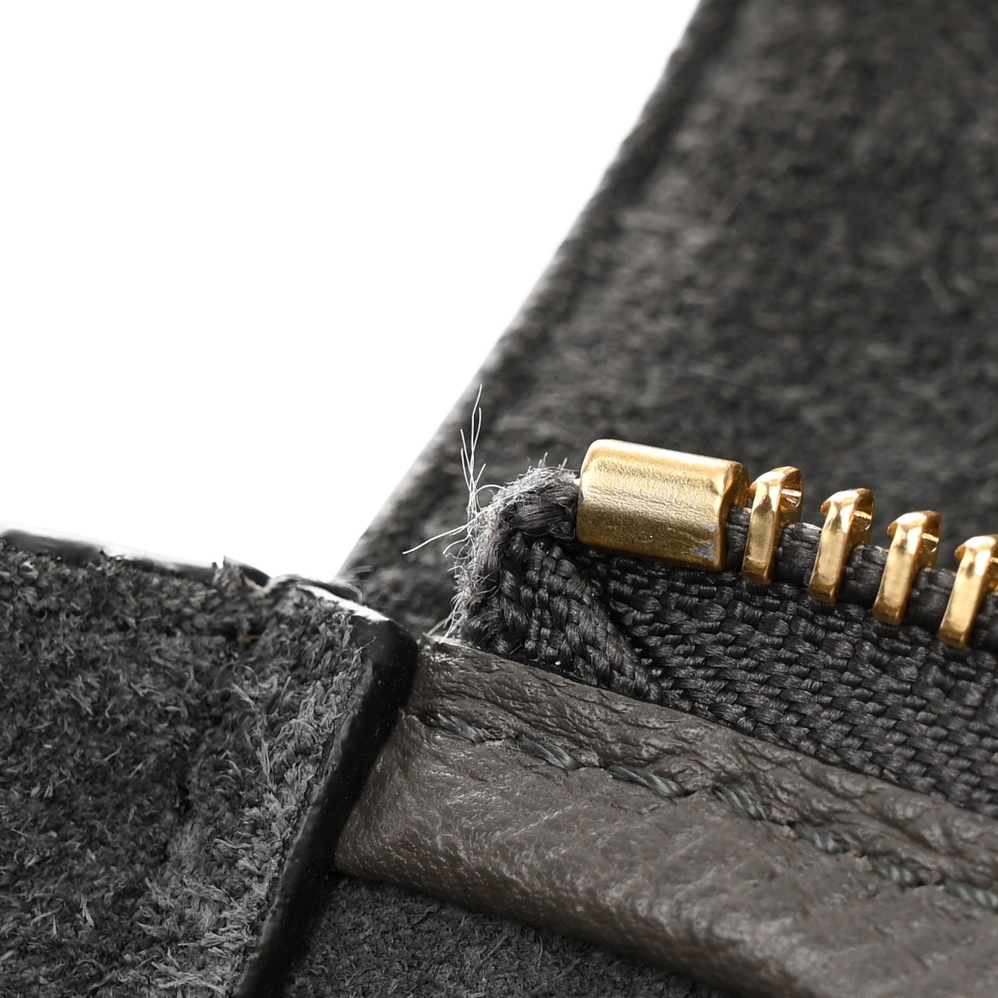 Grained Calfskin Mini Belt Bag Grey