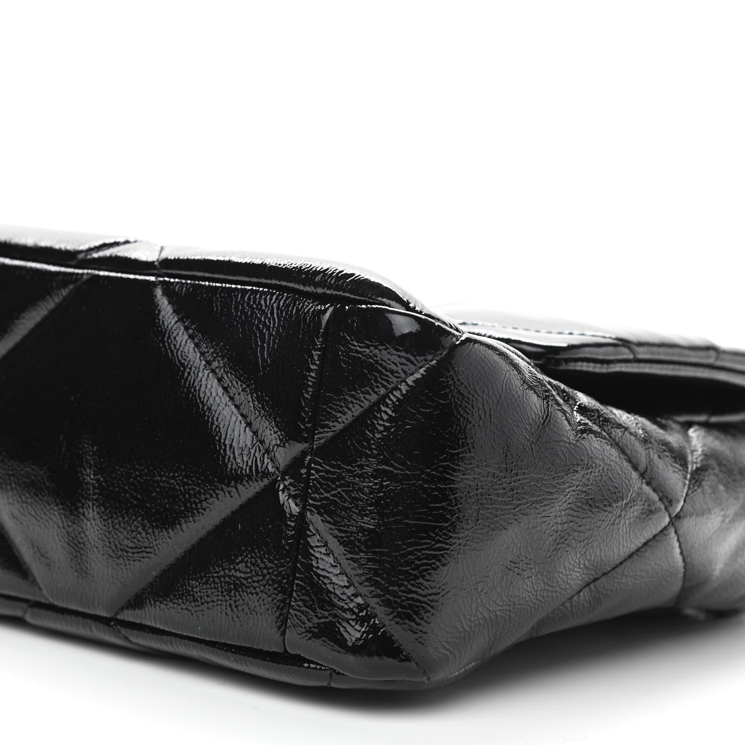 Chanel Shiny Crumpled Calfskin Quilted Large Chanel 19 Flap Black 19 of 19