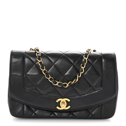 Chanel Lambskin Quilted Small Single Flap Black 1 of 11