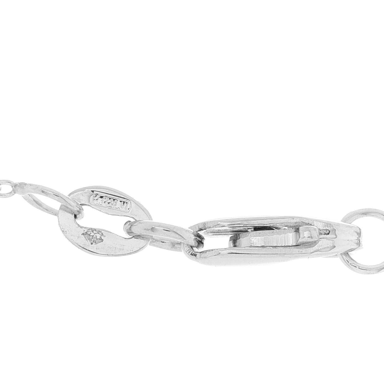 Roberto Coin 18K White Gold Diamond Integrated Cross Necklace 5 of 5