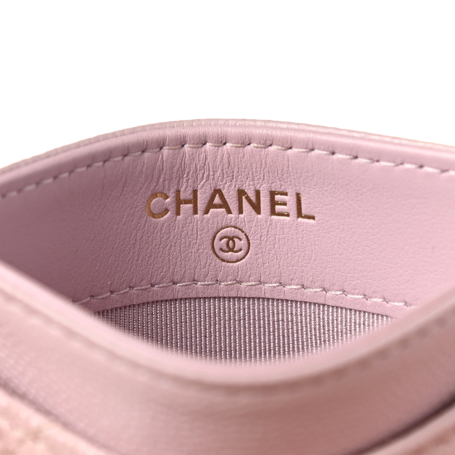 Chanel Caviar Quilted Card Holder Light Pink 6 of 9