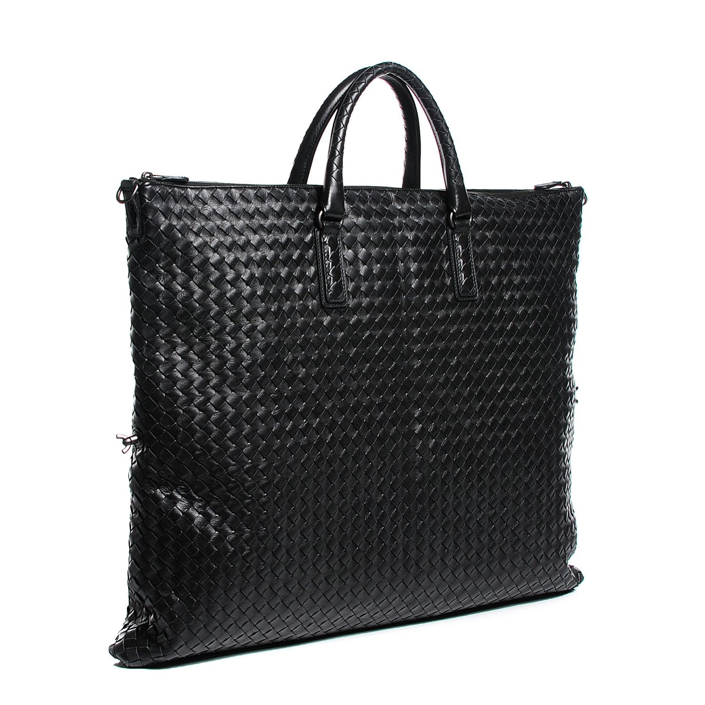 Nappa Intrecciato Large Convertible Tote Nero Black