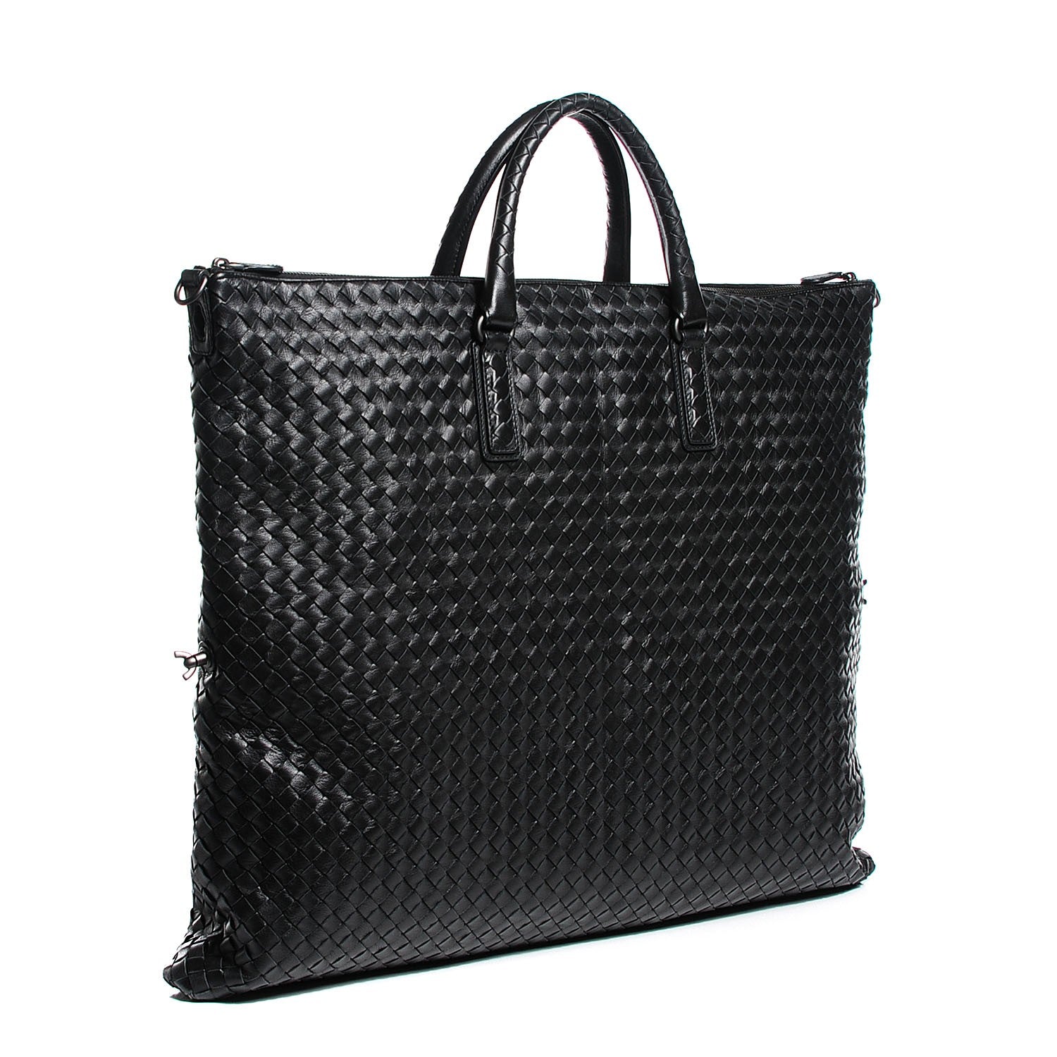Bottega Veneta Nappa Intrecciato Large Convertible Tote Nero Black 3 of 8