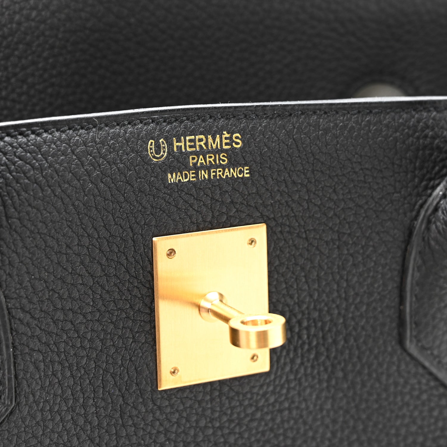 Hermes Togo Horseshoe Birkin 40 Black Gris Perle 5 of 10