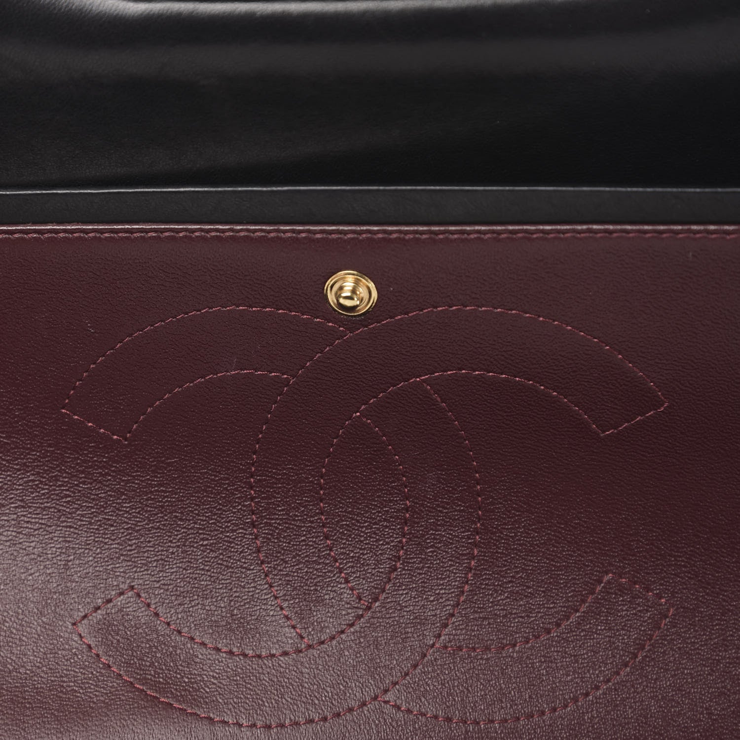 Chanel Lambskin Quilted Jumbo Double Flap Black 9 of 14