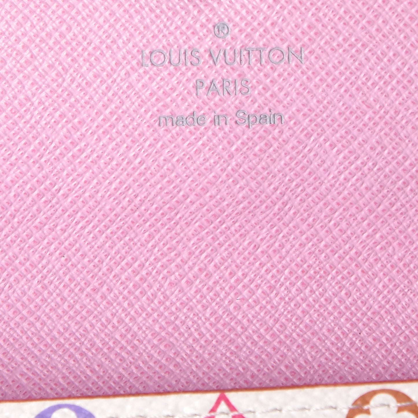 Monogram Multicolor Sarah Wallet White Litchi
