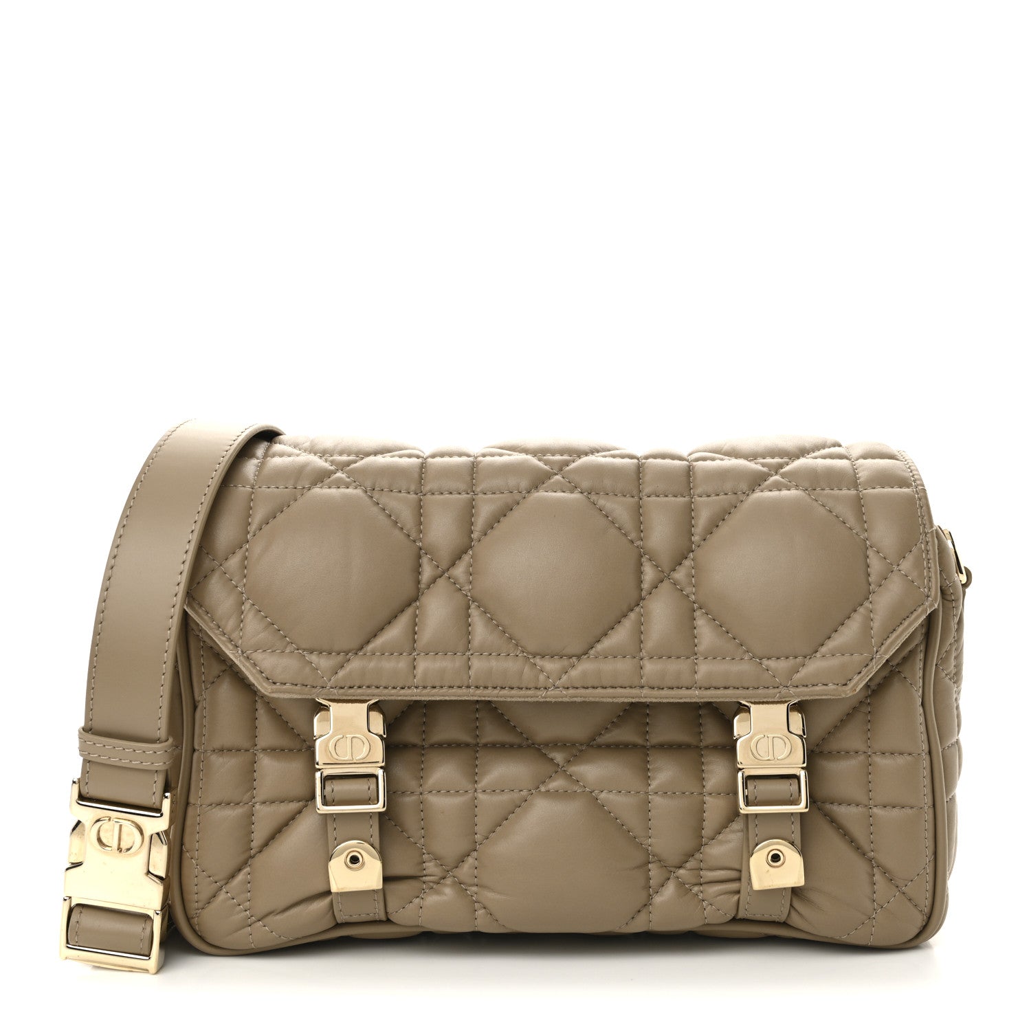 Christian Dior Calfskin Macrocannage Small Diorcamp Messenger Sand 1 of 10