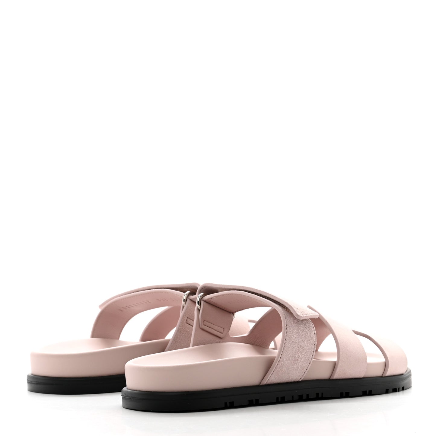 Suede Goatskin Womens Chypre Sandals 37.5 Rose Porcelaine