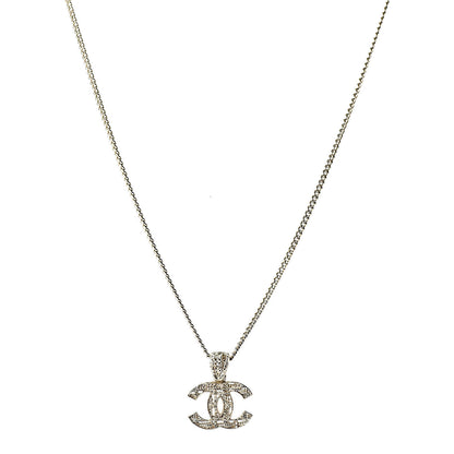 Chanel Tweed Effect CC Necklace Gold 1 of 5