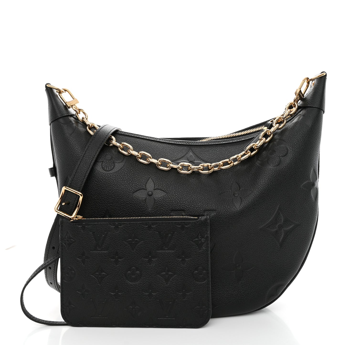 Empreinte Monogram Giant Loop Hobo Black