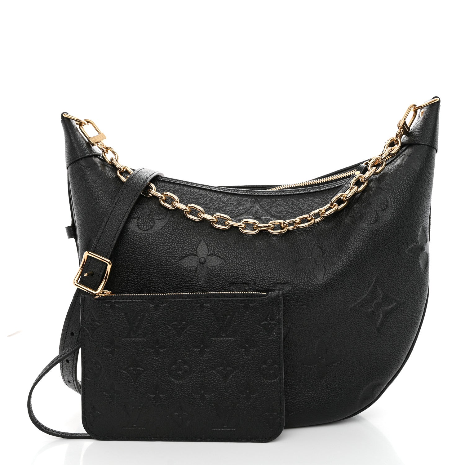 Louis Vuitton Empreinte Monogram Giant Loop Hobo Black 3 of 10